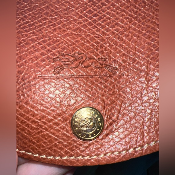 Longchamp Le Pliage Original Foldable Backpack Pretty Green with Brown Leather - Picture 7 of 16